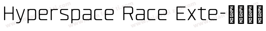 Hyperspace Race Exte字体转换